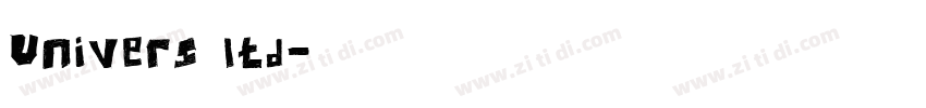 Univers ltd字体转换